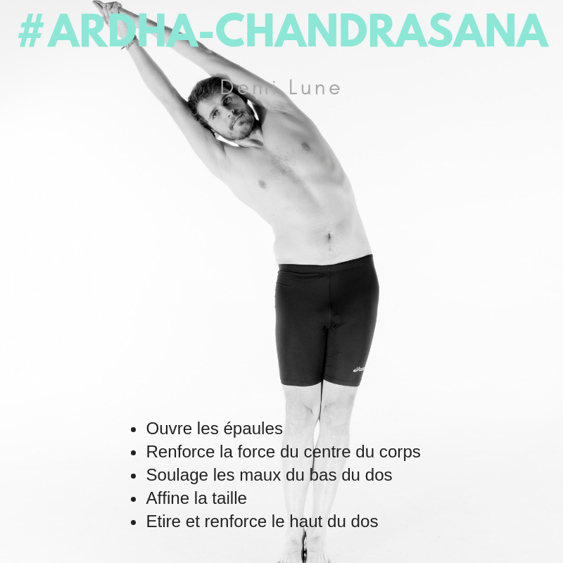 La posture du mois: Ardha-Chandrasana